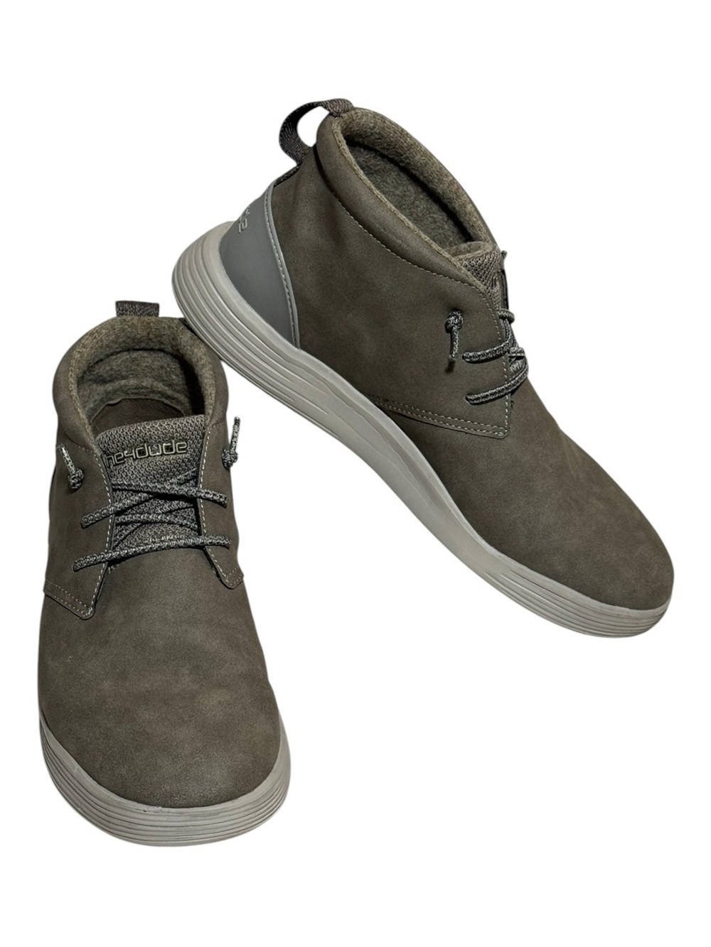 Hey Dude Jo Suede Chukka Boots Shadow Gray Men’s Size 8 - Picture 2 of 15